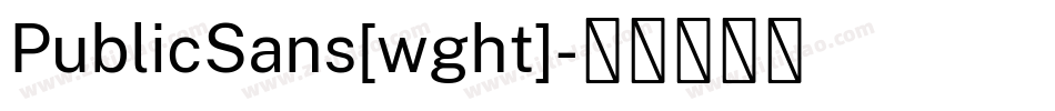 PublicSans[wght]字体转换